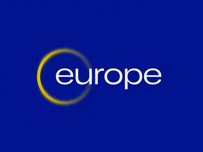 Europe Logo Animation 3d ai blockchain blur branding eu europe gradient icon identity intro lepisov lettering logo loop saas spline tech web3
