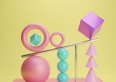 Balancing | Blender 3D 3d design