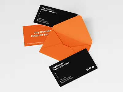 Business Card Design for Jay Gurudev branding business crad freelancing graphic design illustration vector