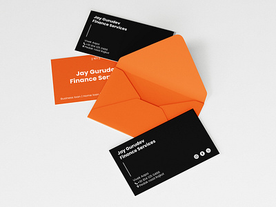 Business Card Design for Jay Gurudev branding business crad freelancing graphic design illustration vector
