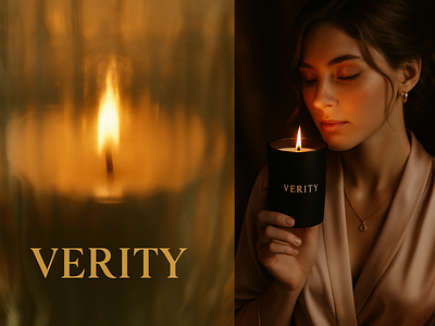 Verity Scents – Scented Candle Product Photography & Branding ai photography ai product photography brand identity development branding candle photography design graphic design illustration photo editing product branding product photo product photo editing product photography social media graphics social media marketing