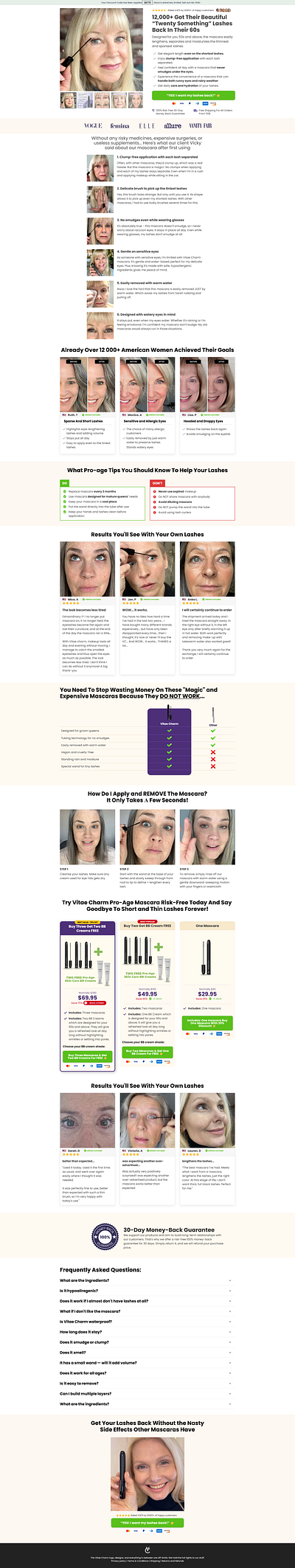 Mascaras - Funnelish clone funnelish design designing funnel figma figma to funnelish funnel funnelbuilder funnelish landing page product page sales funnel sales page
