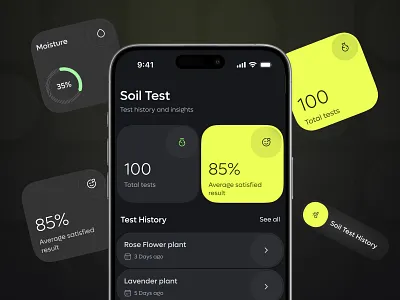 Agrilo — Soil Test Magic | Potential agriculture app agrilo agritech agritech app agro agro app ai ai app analytics app app design dashboard design mobile app potential potentialai report ui ux