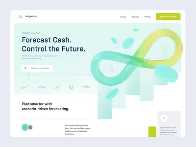Financial Prognosis Landing Page design graphic design minimalism ui ux webdesign website