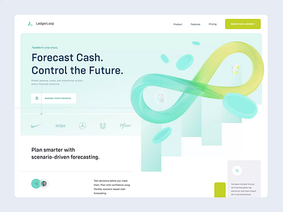 Financial Prognosis Landing Page design graphic design minimalism ui ux webdesign website