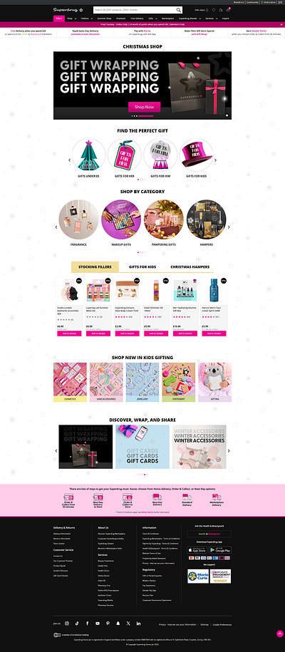 Christmas Superdrug Landing Page christmas superdrug landing page