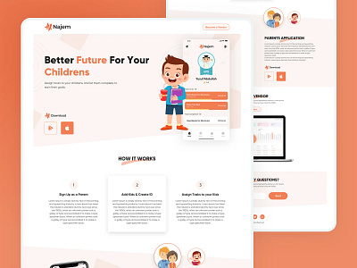 Najem - Landing Page Design