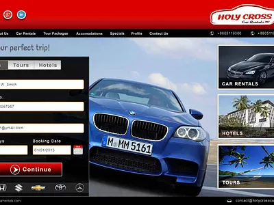 Car Rental Banner Web Design