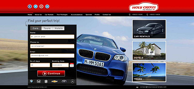 Car Rental Banner Web Design