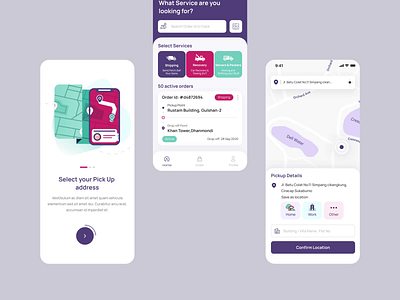 Parcier - Solution for Global Parcel Delivery aiapp logisticsapp mobileapp mobileappdesign moving app movingapp parcel shipping parcelapp productdesign saasdesign shippingapp ui uidesign ux uxdesign uxuidesign
