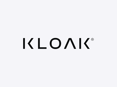 Kloak Logo Wordmark app bold brand brand design brand identity branding clean fashion logo logo design minimal modern professional software sophisticated tech technology visual identity wordmark