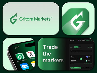 Trading Platform Brand b2b b2c brand branding business coin finance financial graphic design identity investment logo market marketing modern money saas startup trading ui