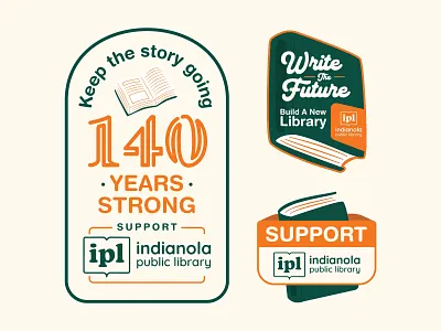 Library Sticker Set book book badge book logo fiction future library library badge library logo non fiction novel public library story story badge story logo support