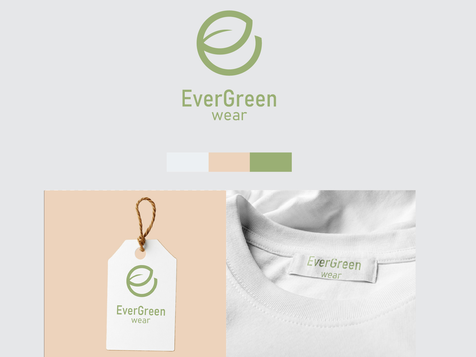 EverGreen Wear branding design graphic design logo minimal
