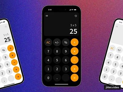 Daily UI #004- Calculator Design 3d animation calculator calculator app calculator design daily ui daily ui 004 dark mode light mode mobile app motion graphics neumorphic ui ui design user interface ux ux design