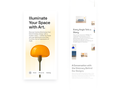 Terang. - Lamp E-commerce Website Mobile Responsive cleandesign ecommerce ecommercewebsite editoriallayout furnitureapp gpt interactiondesign magazinewebsite minimalism mobildedesign mobileresponsive mobileui responsiveui responsivewebsite simpleui ui uidesign uiuxmobile uiuxresponsive whitespace