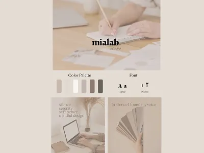 mia lab studio design flat graphic design logo minimal