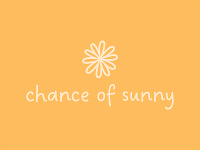 Chance Of Sunny Logo (Exploration) branding design graphic design illustration logo typography vector