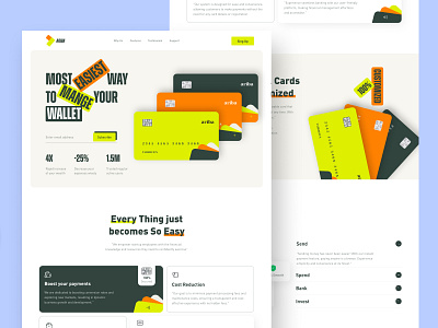 Digital Wallet banking crypto echange digital digital banking inspiration landing page minimal website online banking online design ui design wallet wallet management wallet ui web design website