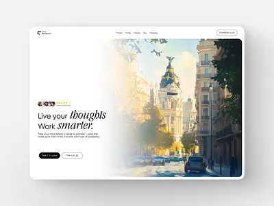 Landing page design for Choco Management AI 3d animation branding graphic design landing page logo motion graphics ui web design website