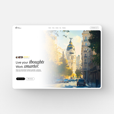Landing page design for Choco Management AI 3d animation branding graphic design landing page logo motion graphics ui web design website