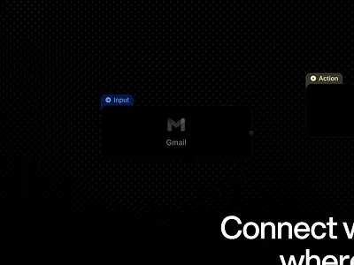 Website Section / Framer Animation animation dark integrations section website