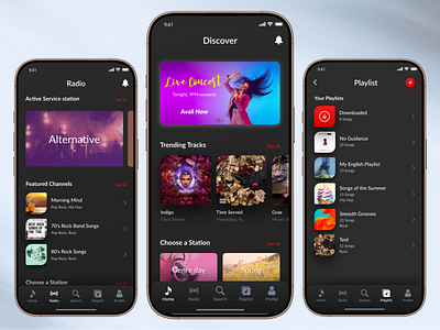 Music Streaming App design concept app app concept app design audioappdesign design musicappdesign musicplayerui musicstreamingapp musictech rairplayapp rairplayux smartmusicapp streamingux ui ux uxdesign