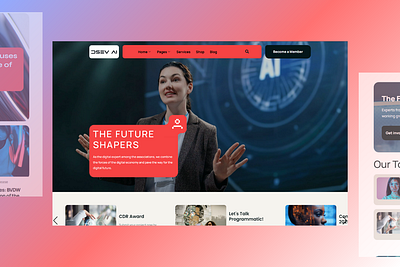 DSEV AI Website Design design graphic design illustration ui web website website design