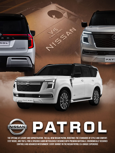 NISSAN PATROL - Poster Design adobe artist automobile branding design graphic design graphicdesigner nissan poster posterdesign ui vehicle