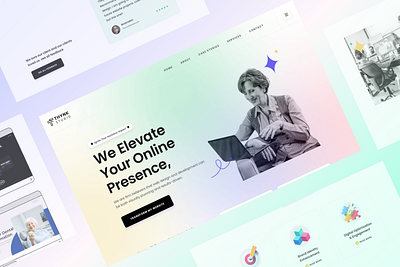 Thynk Studio Design branding design illustration logo ui web website website design