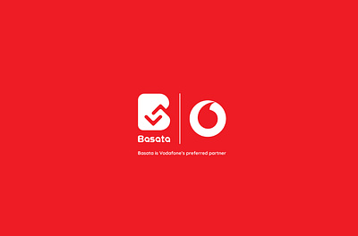Basata from Vodafone logo design branding idea logo