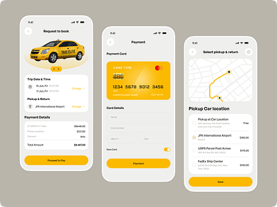 Taxi Booking App – Booking & Payment Page UI app card checkout checkout page digital payment ios app mobile mobile app mobileux online payment pay payment payment method payment screen paymentui taxi taxi app taxi booking app taxiapp uber app