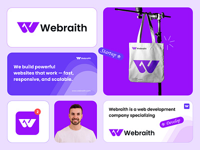 Webraith: Tech Startup Logo Branding brand identity branding business logo creativelogodesign customlogodesign developerbranding logo logo brand logo ideas logo inspiration logos logotype modernlogo saas stratup startuplogo techbranding techstartup weblogo wletterlogo wlogo