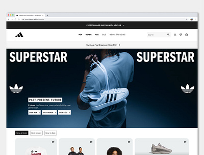 Redesign Adidas Website figma landing page landing page design redesign ui ui design ui designer uiux uiux desiger uiux design ux ux design ux designer web design web designer web redesign
