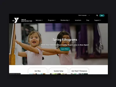 YMCA of Greater New York design drupal imagex imagex media nonprofit ymca