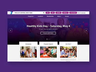 YMCA of Central New York design drupal imagex imagex media nonprofit ymca