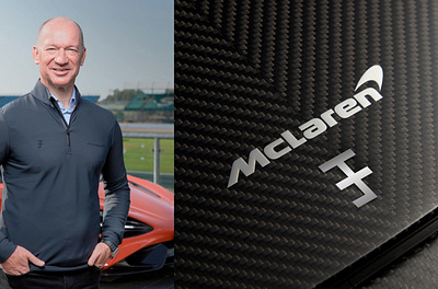 McLaren CEO Mike Flewitt personal logo branding design graphic design idea logo