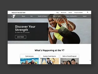 YMCA of the East Bay design drupal imagex imagex media nonprofit ymca