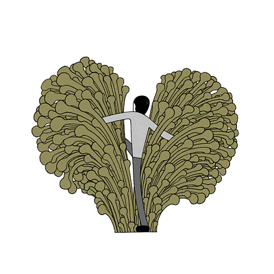 Enter the void abran animation creative design drawing enter forest graphic design illustration nature silence vector void