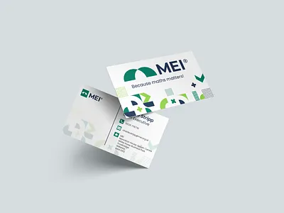 New MEI brand business cards branding design graphic design illustration logo typography vector