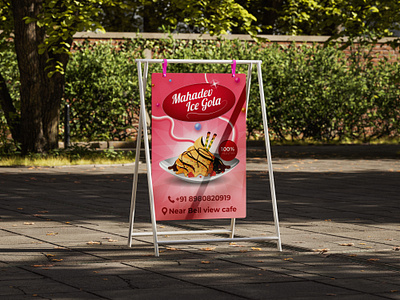 Brand Kit for Mahadev Ice Gola brand kit branding design freelancing graphic design illustration menu