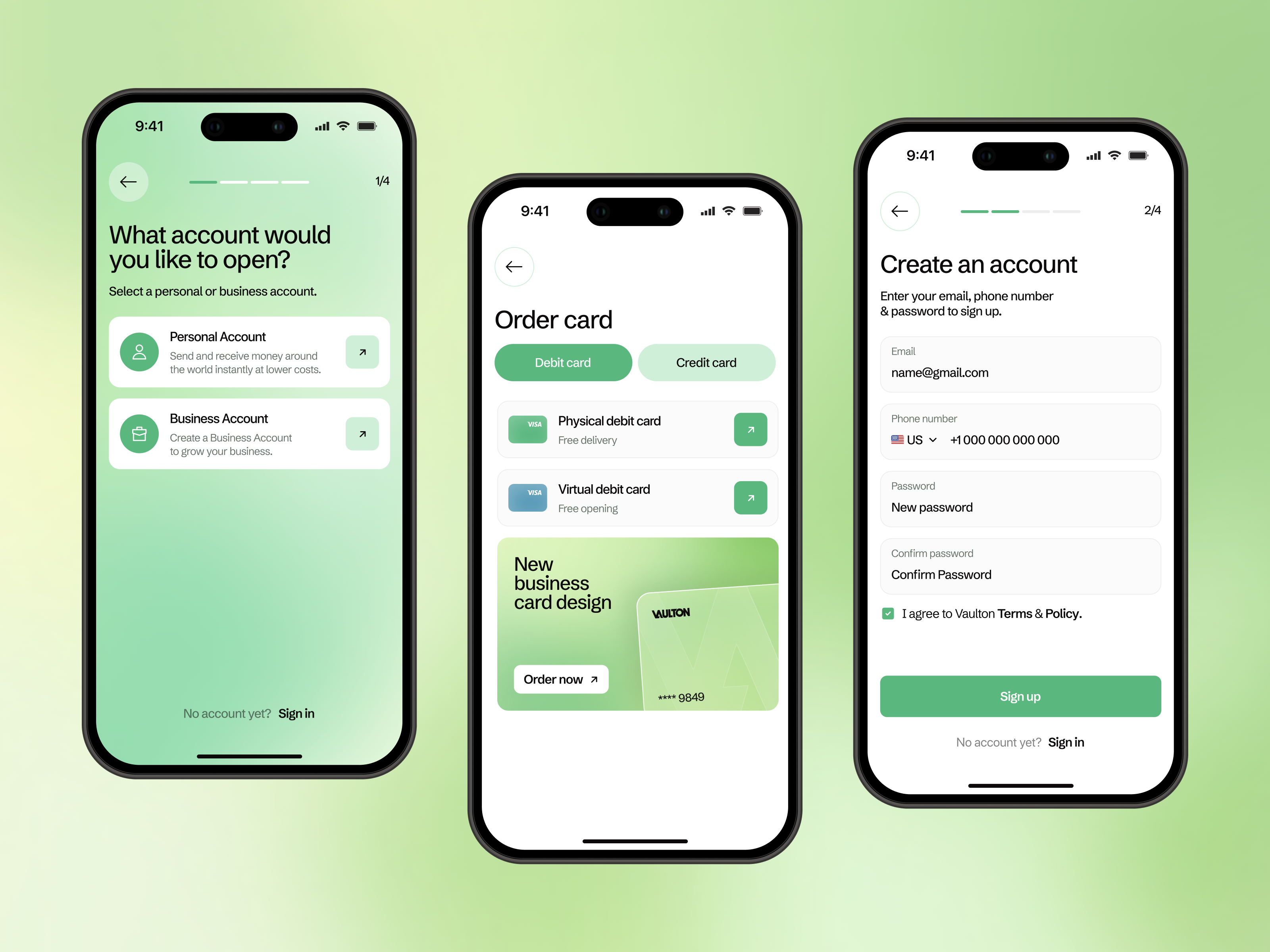 Example of Mobile App Design / From 5 Screens
