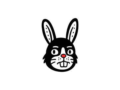 Cute Cartoon Bunny Mascot Logo for Kids & Fun Brands animal icon black and white logo branding bunny logo cartoon rabbit character logo cute bunny fun animal logo kids logo logo logo design minimal logo playful logo rabbit mascot simple mascot vector bunny