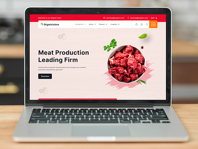 ✨ NE Organics – Meat Delivery Landing Page b2b figma landing page design product design ui design ux design
