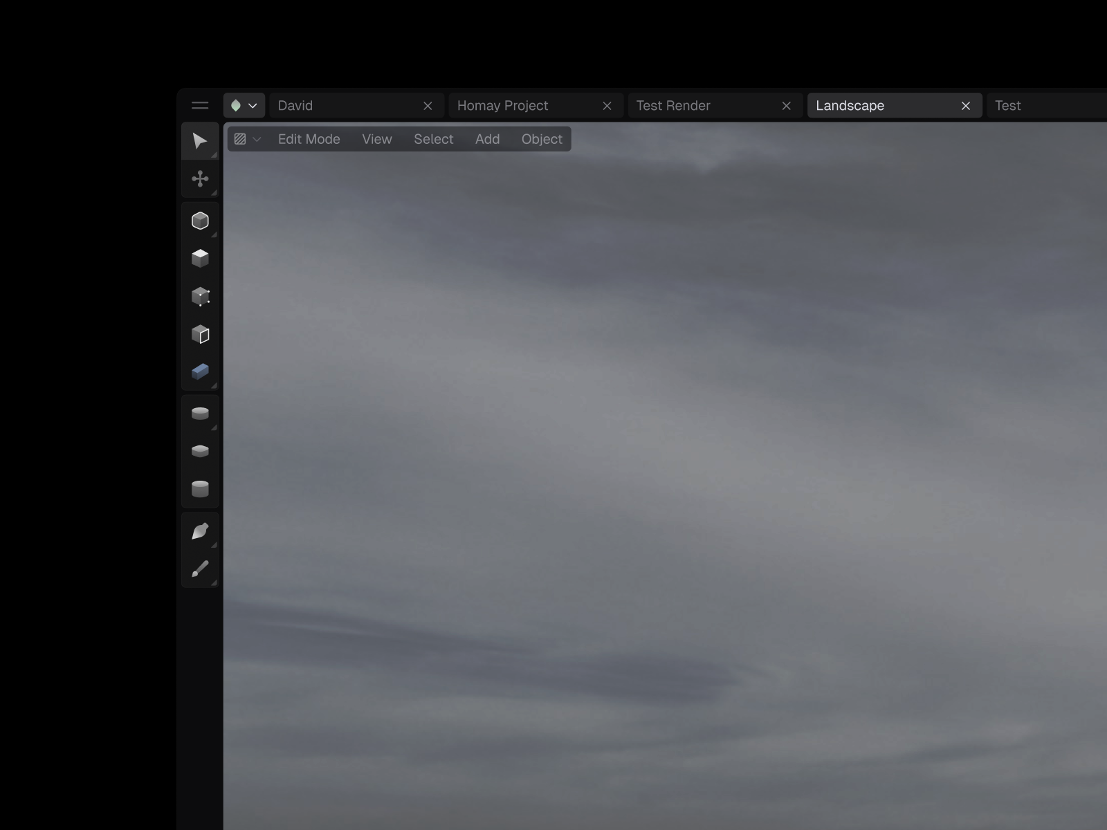 3D Software Sidebar and Tabs UI 3d software blender button c4d cinema4d components cube dark dashboard design system editor figma maya render sky tabs tools ui ux web design