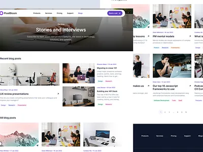 Design Agency Blog Page – Web & Mobile UI blog page component mobile page mobile websoye resources page responsive design website design