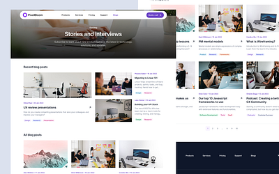 Design Agency Blog Page – Web & Mobile UI blog page component mobile page mobile websoye resources page responsive design website design