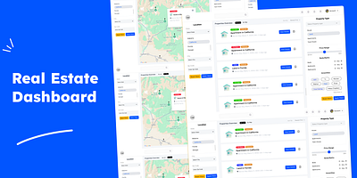 Real Estate Saas Dashboard dashborard main page real estate saas dashborad uiux