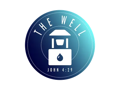The Well Vinyl Sticker and Metal Sign Design