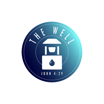 The Well Vinyl Sticker and Metal Sign Design